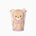 Pappbecher mit Deckel 270 cc Baby Pink Bear