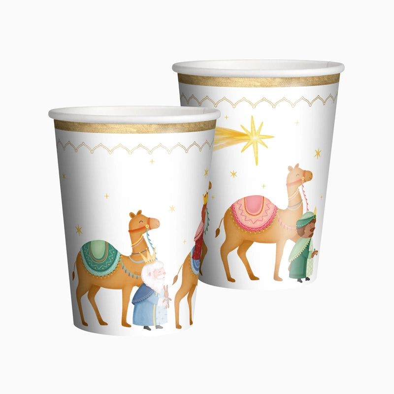 Gobelet en Carton de Noël 270 cc Petit Rois Mages
