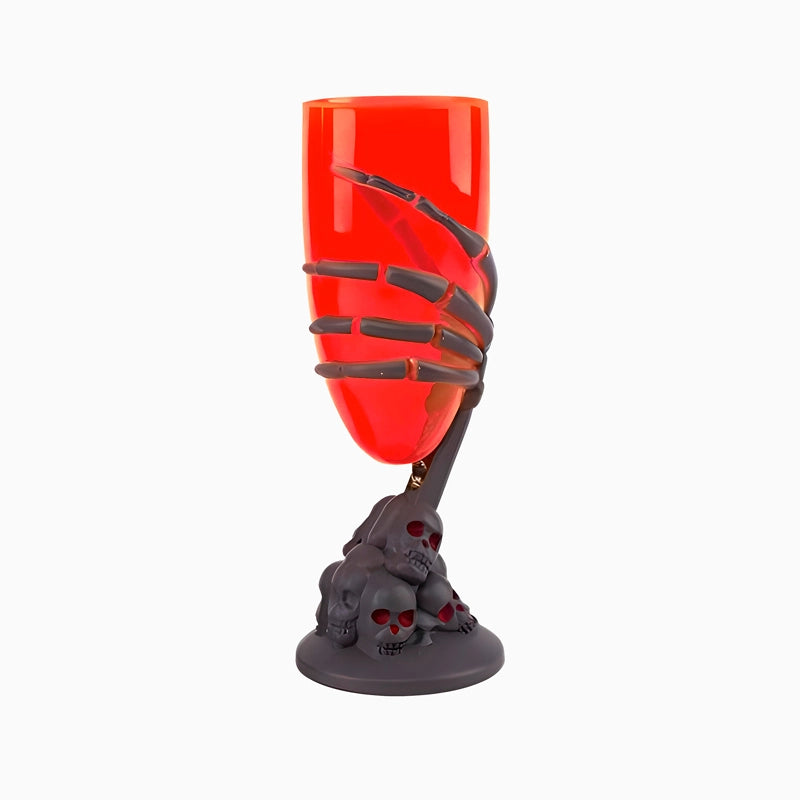 Copo de plástico reutilizável 80cc Halloween Hand Red Skeleton