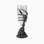 Coppa di plastica riutilizzabile 80cc Halloween Scheletro trasparente