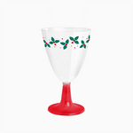 Copo plástico reutilizável para água/vinho PS Natal 220 cc Flor de Páscoa