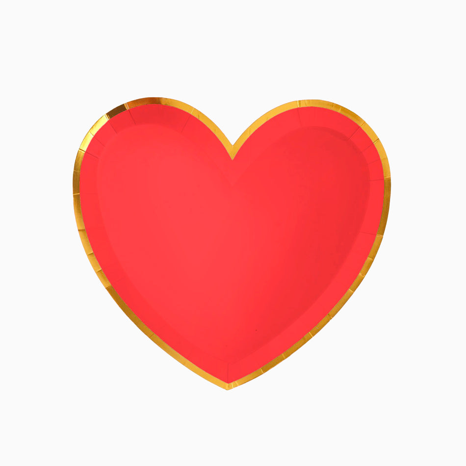 Cardboard heart Valentine 25 x 23 cm red