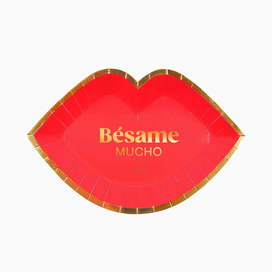 Cardboard Lip Lips Valentine 27,5 x 18,5 cm de rouge