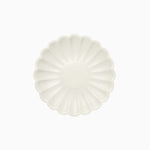 Floral sobremesa de papelão plano Ø18cm branco