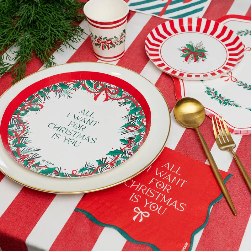 Servilleta Papel Doble Capa 33 x 33 cm All I Want For Christmas