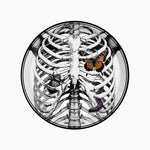 Round plain cardboard skull Ø 23 cm halloween