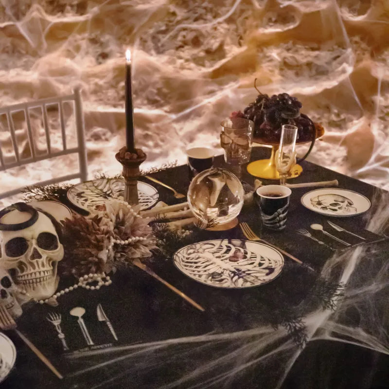 Copo de plástico reutilizável 380cc Halloween Form Black Skull