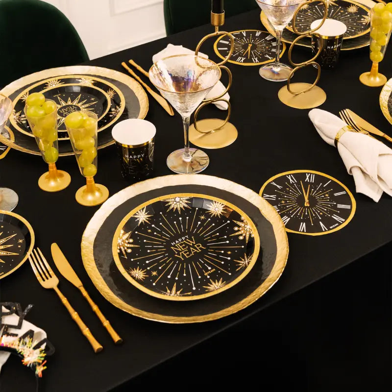 Redond Flat Pappteller Ø23 cm Silvester 'Happy New Yeah'