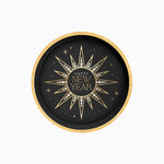 Plato Cartón Llano Redondo Postre Ø 17 cm Nochevieja 'Happy New Year'