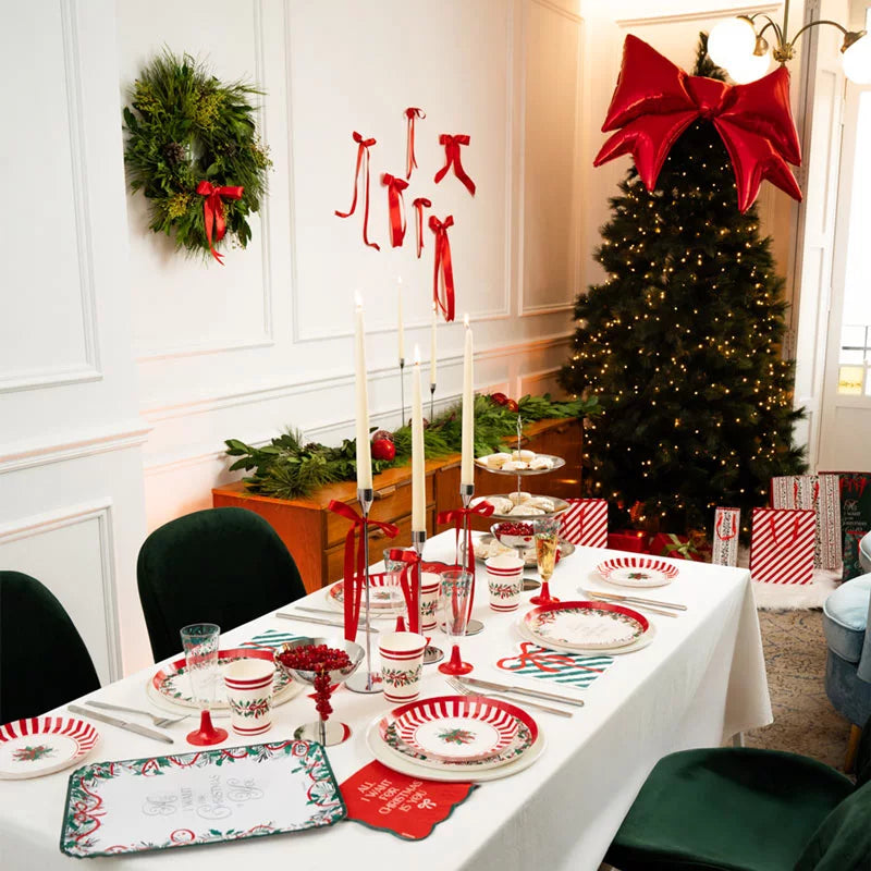 Kit Mesa Basic Navidad 6 Personas All I Want For Christmas 38 piezas