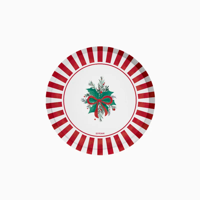 Plato Cartón Llano Postre Navidad Ø 17 cm All I Want For Christmas
