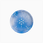 Assiette à dessert plate en carton Ø 17 cm Ice Princess