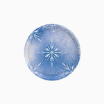 Prato de sobremesa plano de cartão Ø 17 cm Ice Princess