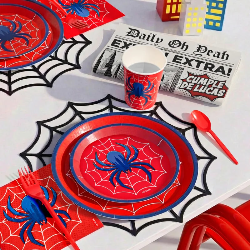 Kit Mesa Premium 12 Personas Spider 108 piezas