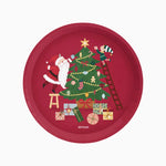 Plato Cartón Llano Navidad Ø 23 cm ¡Llega Papá Noel!