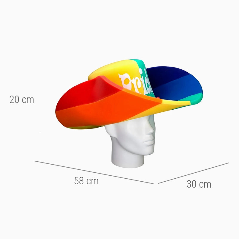 Hat de borracha de espuma gigante Pride Cowboy
