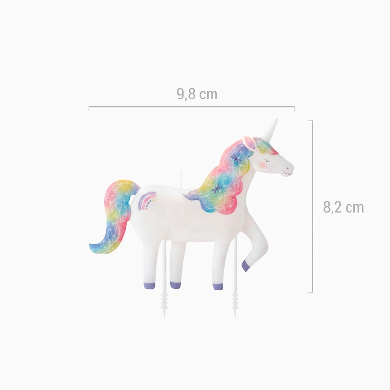Inspiracion con Vela de Cumpleaños Unicornios Mágicos