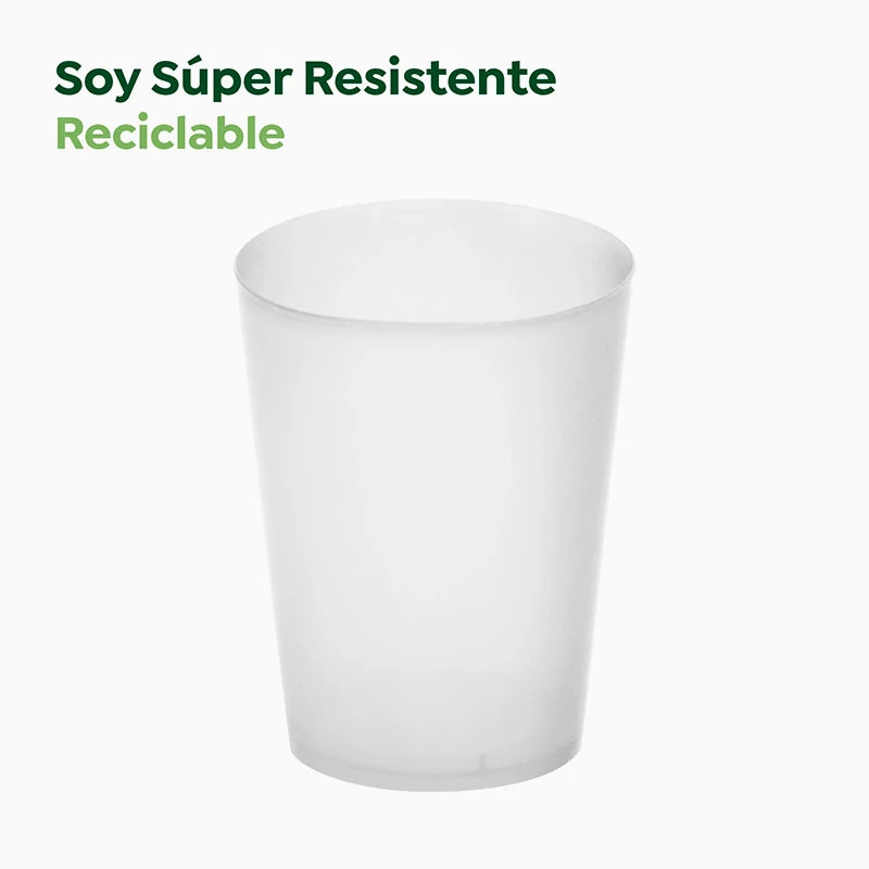 Inspiracion con Bicchiere riutilizzabile in plastica PP 600 cc trasparente (4 unità)