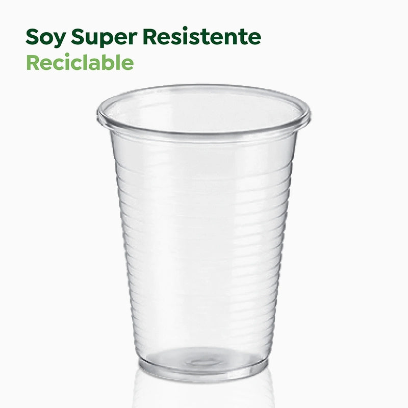 Vaso Plástico PP Irrompible 200 cc Transparente (50 uds)