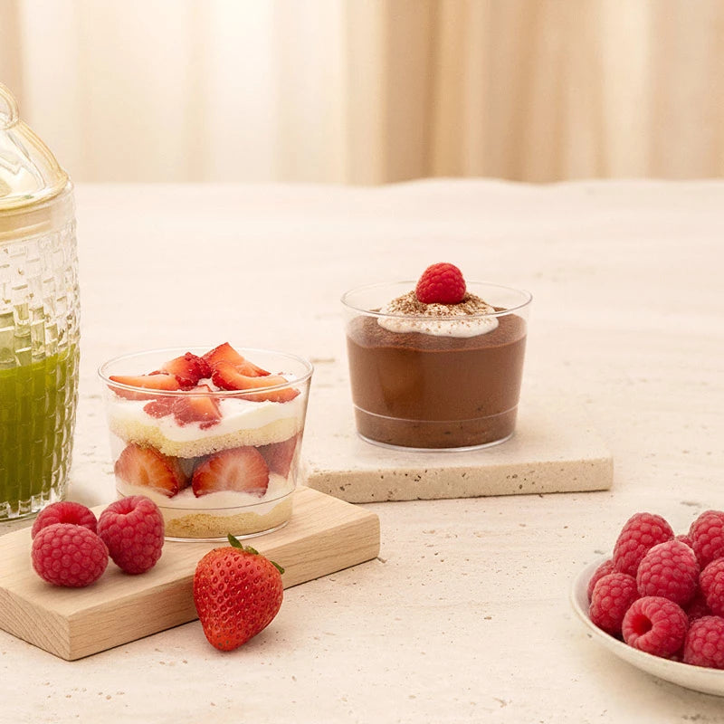 Chiquito plástico reutilizável 210cc transparente