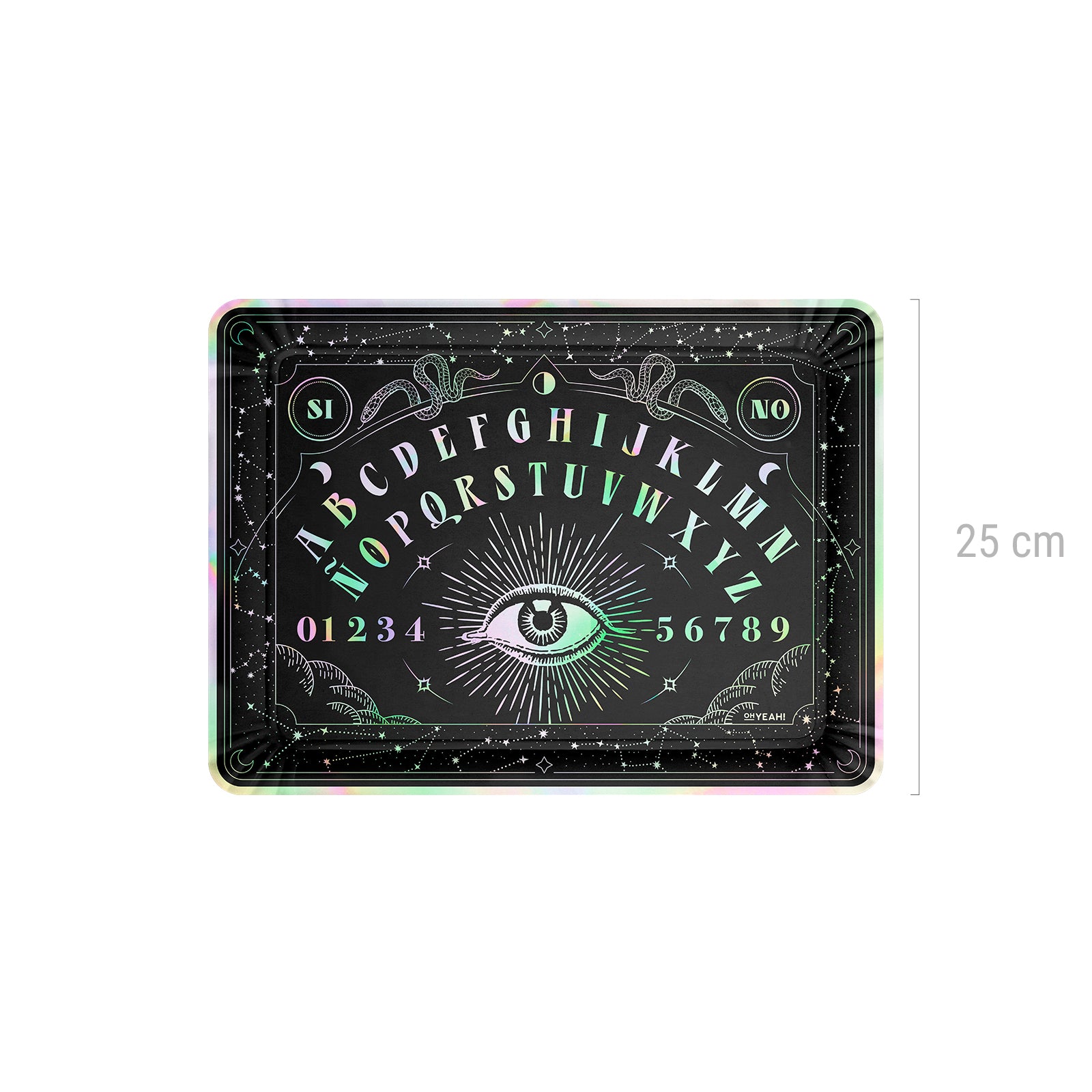 Ouija Halloween Esoterische rechteckige Tablett