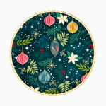 Bandeja Redonda Cartón Navidad Ø 30 cm Verde Ornaments