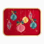 Bandeja Rectangular Cartón Navidad 25 x 34 cm Ornaments