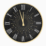 Round Cardboard Tray New Year's Eve Ø 30 cm Clock