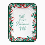 Bandeja Rectangular Cartón Navidad 25 x 34 cm All I Want For Christmas