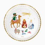 Bandeja de Natal redonda de papelão Ø 30 cm Petit Three Wise Men