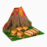 Bandeja de exibição de vulcão 3D
