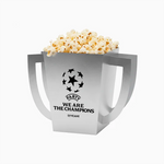 Caixas de pipoca de futebol