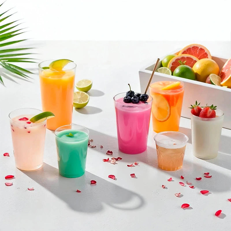 Reuse plastic cocktail glass PP 400 cc transparent