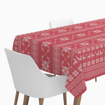 Weihnachten Tischdecke 1,20 x 5 m nordisch rot