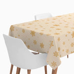 Rollo Mantel Papel Navidad 1.20 x 5 m Copo de Nieve Oro Glitter