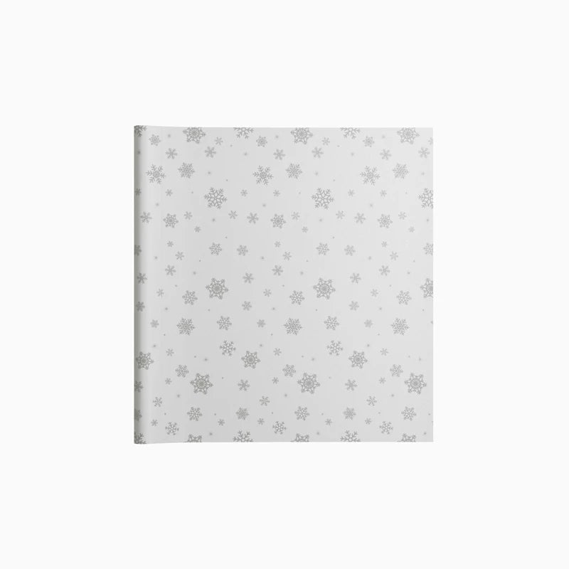 Inspiracion con Rollo Mantel Papel Navidad 1.20 x 5 m Copo de Nieve Plata Glitter