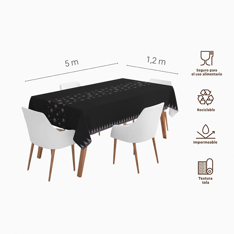 Rollo Mantel Papel Navidad 1.20 x 5 m Estrellas de Nochevieja