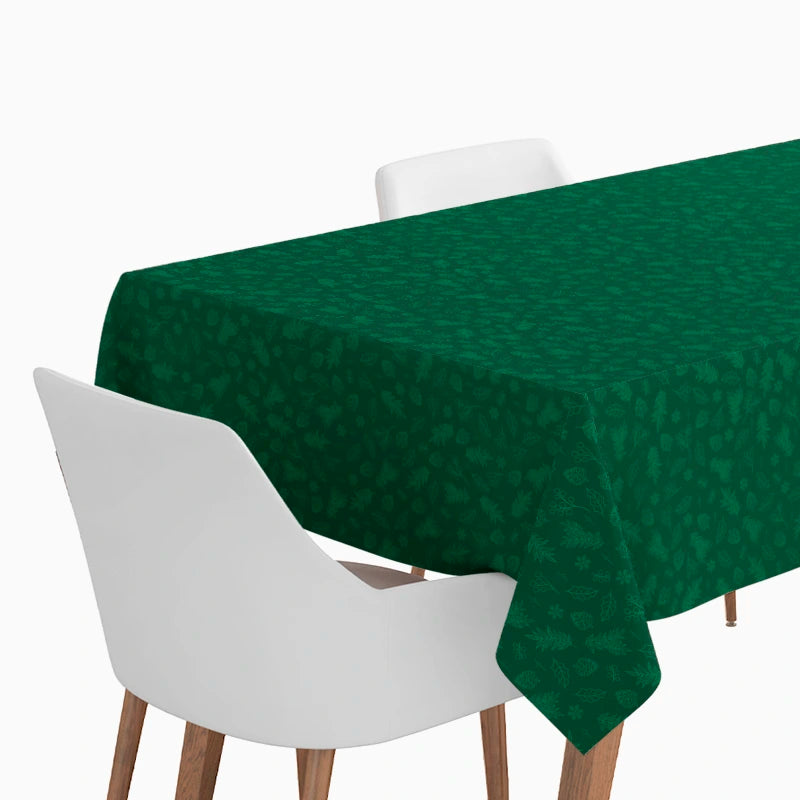 Christmas Paper Tablecloth Roll 1.20 x 5 m Green Poinsettia