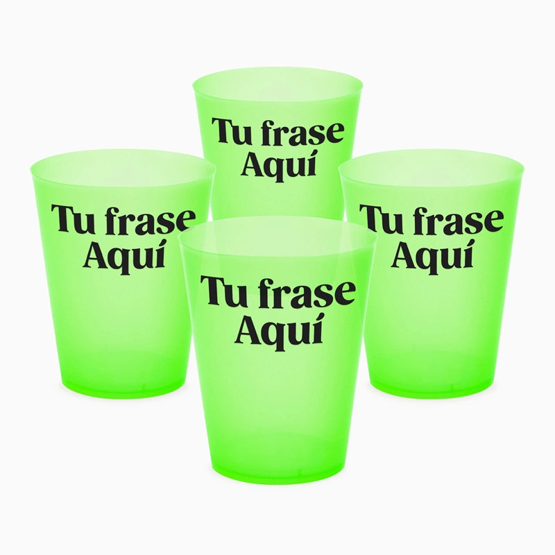 Vaso Cubata Ancho Verde 480 cc Personalizado