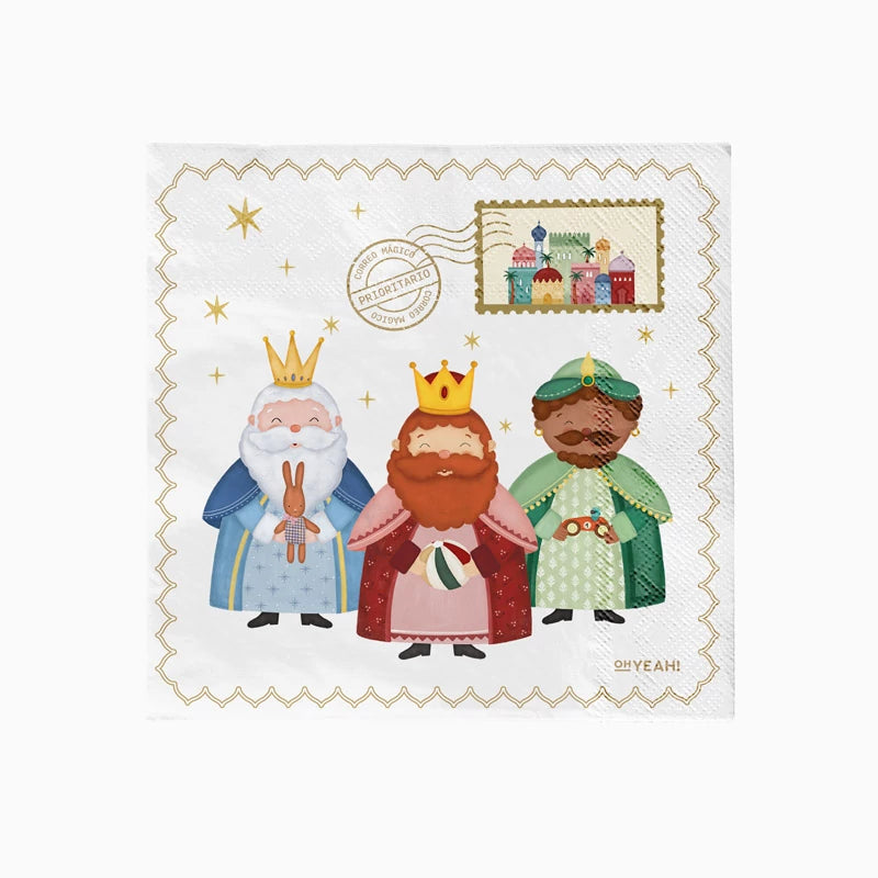 Christmas Double Layer Paper Napkin 33 x 33 cm Petit Three Wise Men