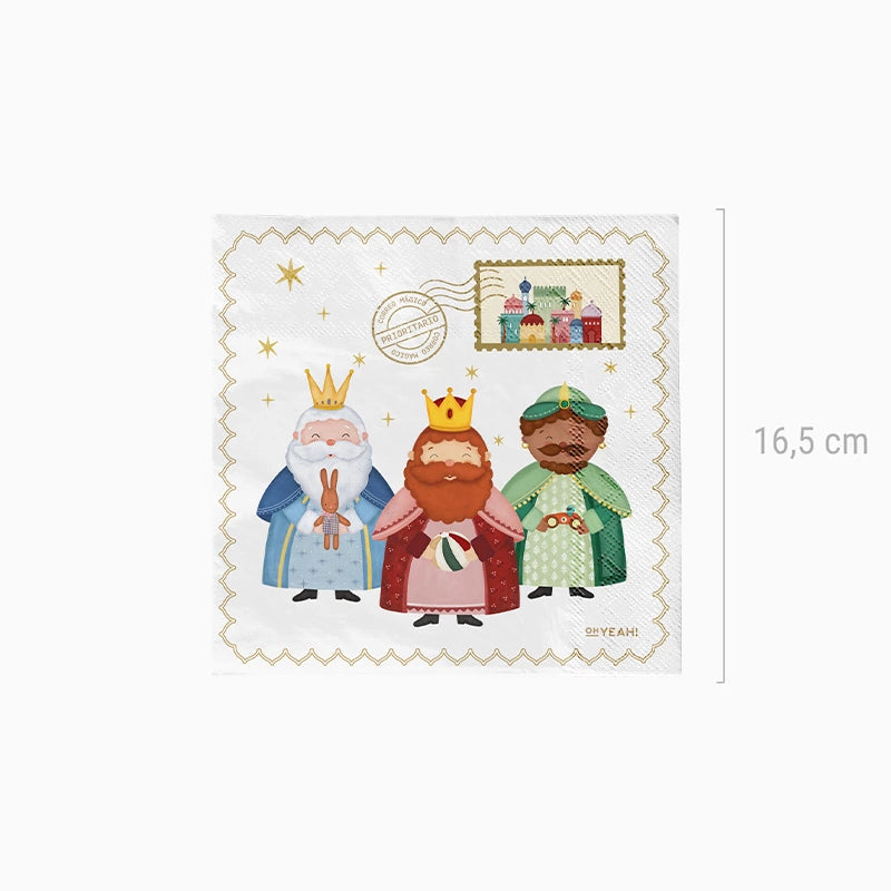 Christmas Double Layer Paper Napkin 33 x 33 cm Petit Three Wise Men