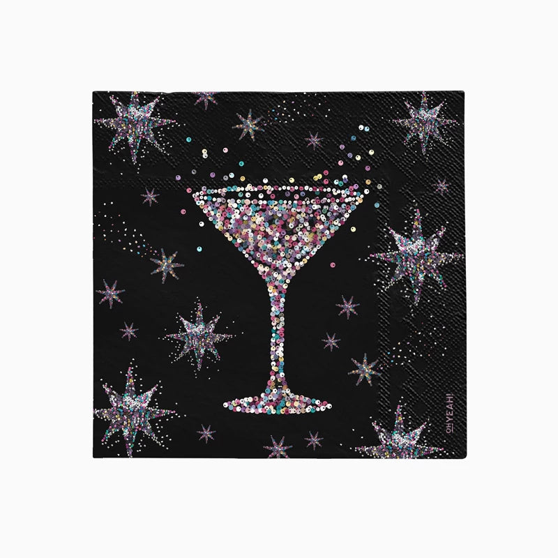 Christmas Double Layer Paper Napkin 33 x 33 cm New Year's Eve Stars