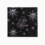 Servilleta Papel Doble Capa Navidad 33 x 33 cm 'Feliz Año Nuevo' Estrellas de Nochevieja