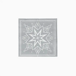 Doppelpapier Servietten Weihnachtsschicht 25x25 cm Winter Silber