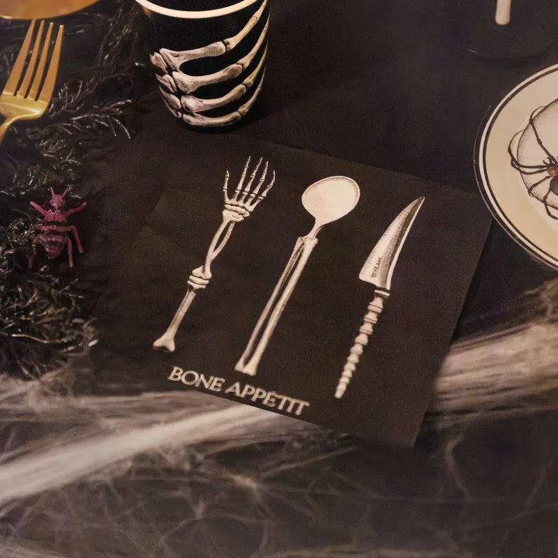 Servilletas Papel Doble Capa Calavera 33 x 33 cm Halloween