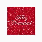Servilleta Papel Doble Capa Navidad 33 x 33 cm Rojo 'Feliz Navidad'