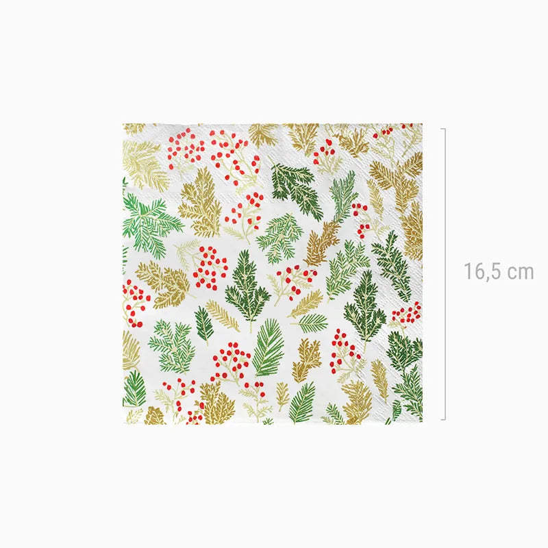 Carta quadrata doppia capa natalizia 33x33 cm fogli e bous