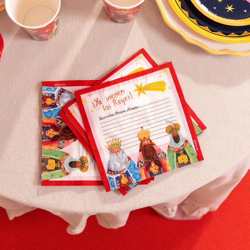 Servilleta Papel Doble Capa 33 x 33 cm Noche de Reyes Magos