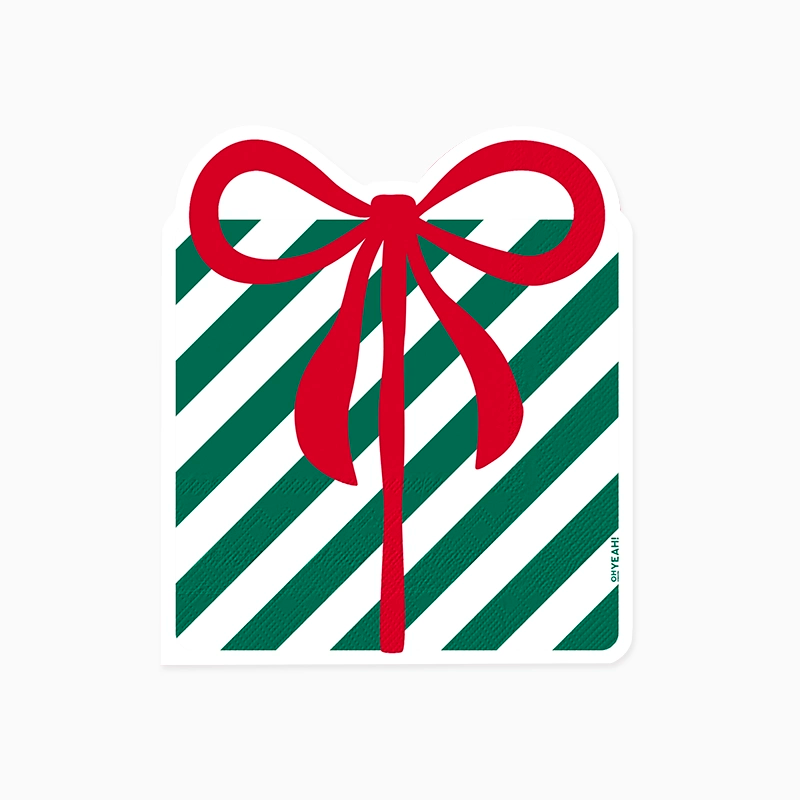 Servilleta Papel Doble Capa 40 x 33 cm Navidad con forma Regalo