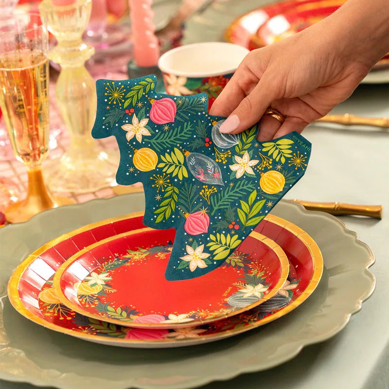 Servilleta Papel Doble Capa Navidad Forma Abeto Ornaments